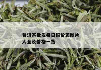 普洱茶批发每日报价表图片大全及价格一览