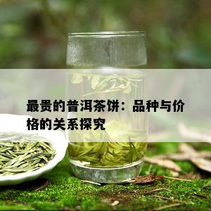 最贵的普洱茶饼：品种与价格的关系探究