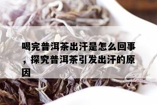 喝完普洱茶出汗是怎么回事，探究普洱茶引发出汗的原因