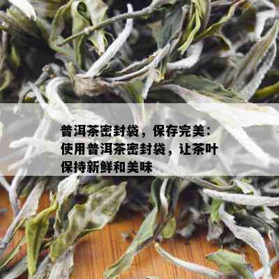 普洱茶密封袋，保存完美：使用普洱茶密封袋，让茶叶保持新鲜和美味