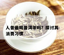 人普遍喝普洱茶吗？探讨其消费习惯