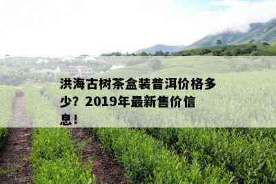 洪海古树茶盒装普洱价格多少？2019年最新售价信息！