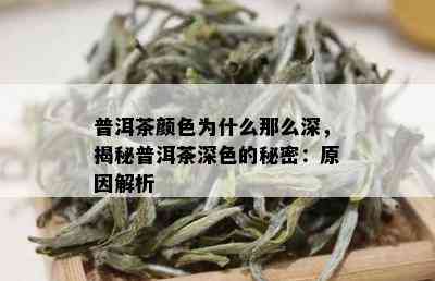 普洱茶颜色为什么那么深，揭秘普洱茶深色的秘密：原因解析