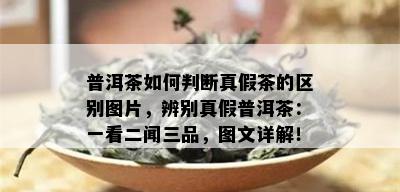 普洱茶如何判断真假茶的区别图片，辨别真假普洱茶：一看二闻三品，图文详解！