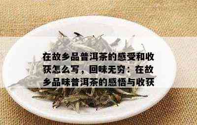 在故乡品普洱茶的感受和收获怎么写，回味无穷：在故乡品味普洱茶的感悟与收获