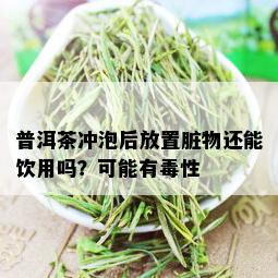 普洱茶冲泡后放置脏物还能饮用吗？可能有性