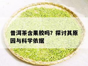 普洱茶含果胶吗？探讨其原因与科学依据