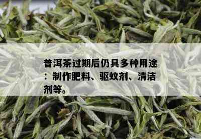 普洱茶过期后仍具多种用途：制作肥料、驱蚊剂、清洁剂等。