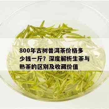 800年古树普洱茶价格多少钱一斤？深度解析生茶与熟茶的区别及收藏价值