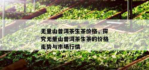 无量山普洱茶生茶价格，探究无量山普洱茶生茶的价格走势与市场行情