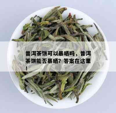 普洱茶饼可以暴晒吗，普洱茶饼能否暴晒？答案在这里！