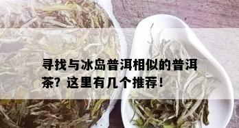 寻找与冰岛普洱相似的普洱茶？这里有几个推荐！