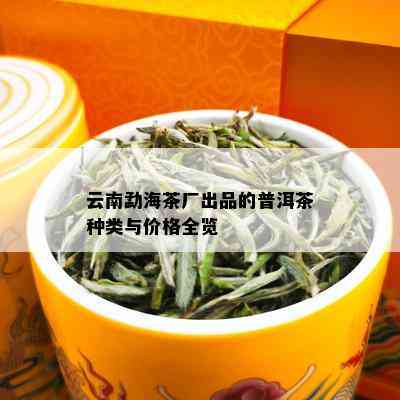 云南勐海茶厂出品的普洱茶种类与价格全览