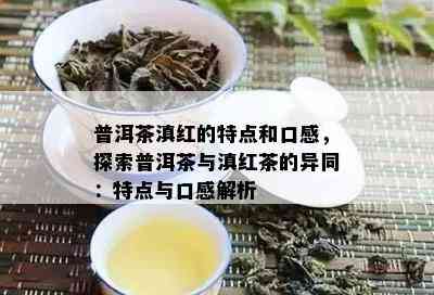 普洱茶滇红的特点和口感，探索普洱茶与滇红茶的异同：特点与口感解析