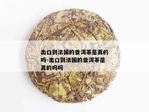 出口到法国的普洱茶是真的吗-出口到法国的普洱茶是真的吗吗