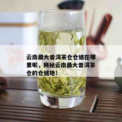 云南更大普洱茶仓仓储在哪里呢，揭秘云南更大普洱茶仓的仓储地！