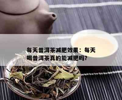 每天普洱茶减肥效果：每天喝普洱茶真的能减肥吗？