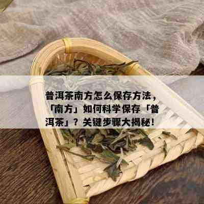 普洱茶南方怎么保存方法，「南方」如何科学保存「普洱茶」？关键步骤大揭秘！