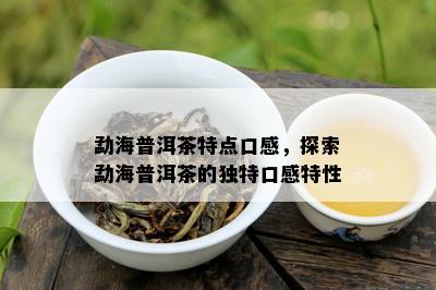 勐海普洱茶特点口感，探索勐海普洱茶的独特口感特性