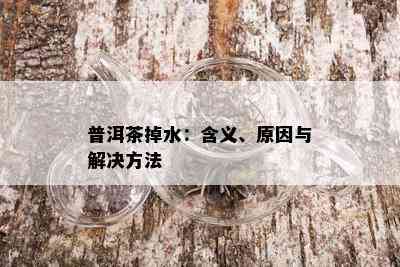 普洱茶掉水：含义、原因与解决方法