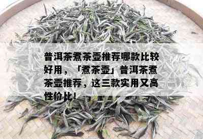 普洱茶煮茶壶推荐哪款比较好用，「煮茶壶」普洱茶煮茶壶推荐，这三款实用又高性价比！