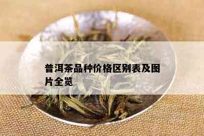 普洱茶品种价格区别表及图片全览