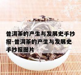 普洱茶的产生与发展史手抄报-普洱茶的产生与发展史手抄报图片