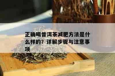 正确喝普洱茶减肥方法是什么样的？详解步骤与注意事项