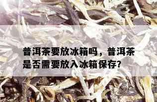 普洱茶要放冰箱吗，普洱茶是否需要放入冰箱保存？