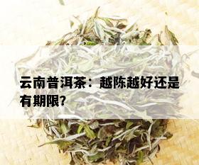 云南普洱茶：越陈越好还是有期限？