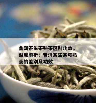 普洱茶生茶熟茶区别功效，深度解析：普洱茶生茶与熟茶的差别及功效