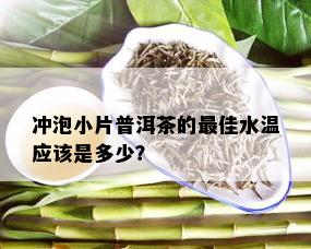 冲泡小片普洱茶的更佳水温应该是多少？