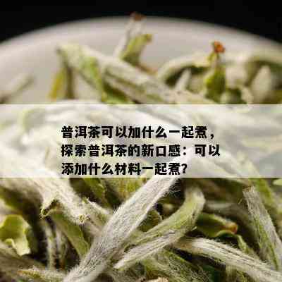 普洱茶可以加什么一起煮，探索普洱茶的新口感：可以添加什么材料一起煮？