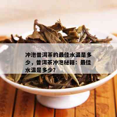 冲泡普洱茶的更佳水温是多少，普洱茶冲泡秘籍：更佳水温是多少？