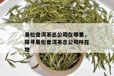 曼松普洱茶总公司在哪里，探寻曼松普洱茶总公司所在地