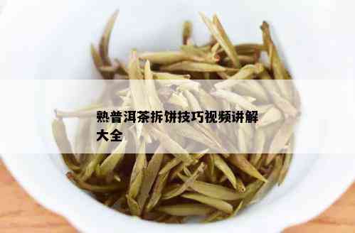 熟普洱茶拆饼技巧视频讲解大全