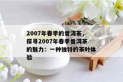 2007年春季的普洱茶，探寻2007年春季普洱茶的魅力：一种独特的茶叶体验