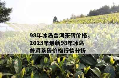 98年冰岛普洱茶砖价格，2023年最新98年冰岛普洱茶砖价格行情分析