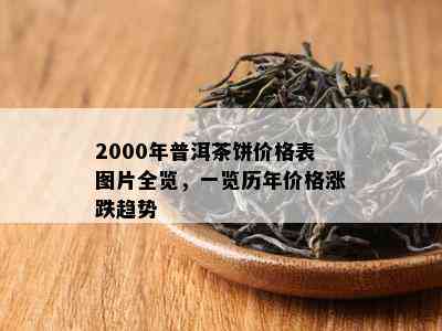 2000年普洱茶饼价格表图片全览，一览历年价格涨跌趋势