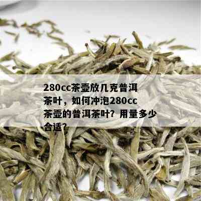 280cc茶壶放几克普洱茶叶，如何冲泡280cc茶壶的普洱茶叶？用量多少合适？