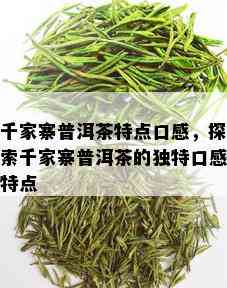 千家寨普洱茶特点口感，探索千家寨普洱茶的独特口感特点