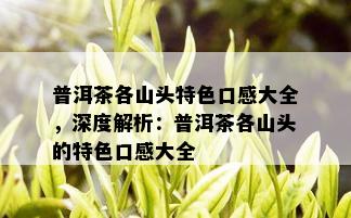 普洱茶各山头特色口感大全，深度解析：普洱茶各山头的特色口感大全