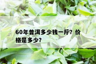 60年普洱多少钱一斤？价格是多少？