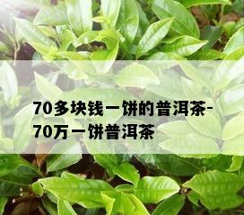 70多块钱一饼的普洱茶-70万一饼普洱茶