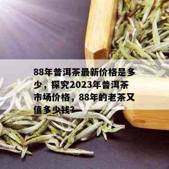 88年普洱茶最新价格是多少，探究2023年普洱茶市场价格，88年的老茶又值多少钱？