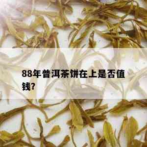 88年普洱茶饼在上是否值钱？