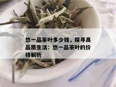 悠一品茶叶多少钱，探寻高品质生活：悠一品茶叶的价格解析