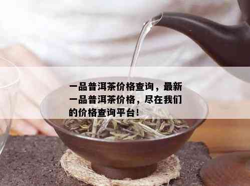 一品普洱茶价格查询，最新一品普洱茶价格，尽在我们的价格查询平台！