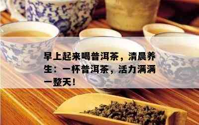 早上起来喝普洱茶，清晨养生：一杯普洱茶，活力满满一整天！