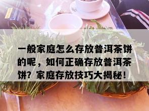 一般家庭怎么存放普洱茶饼的呢，如何正确存放普洱茶饼？家庭存放技巧大揭秘！